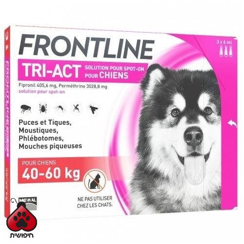 אמפולות Frontline טרי 40-60 ק"ג יחידה