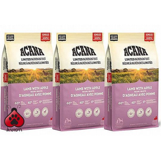 דיל 3 יח' אקאנה כבש 17 ק"ג Acana