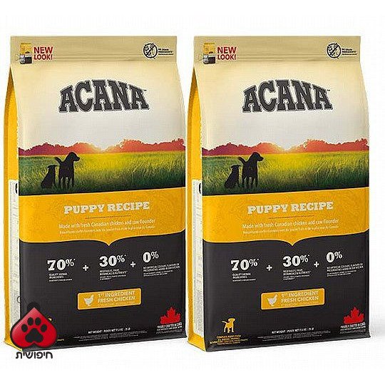 דיל 2 יח' אקאנה גורים 11.4 ק"ג לכלב אקאנה Acana
