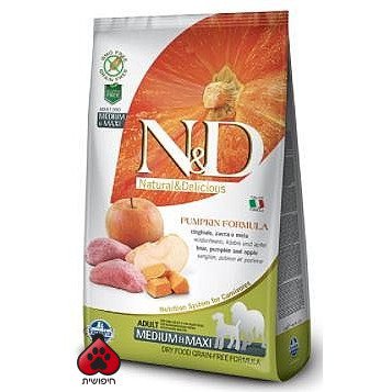 נטורל דלישס דלעת חזיר לכלב 12 ק"ג N&D