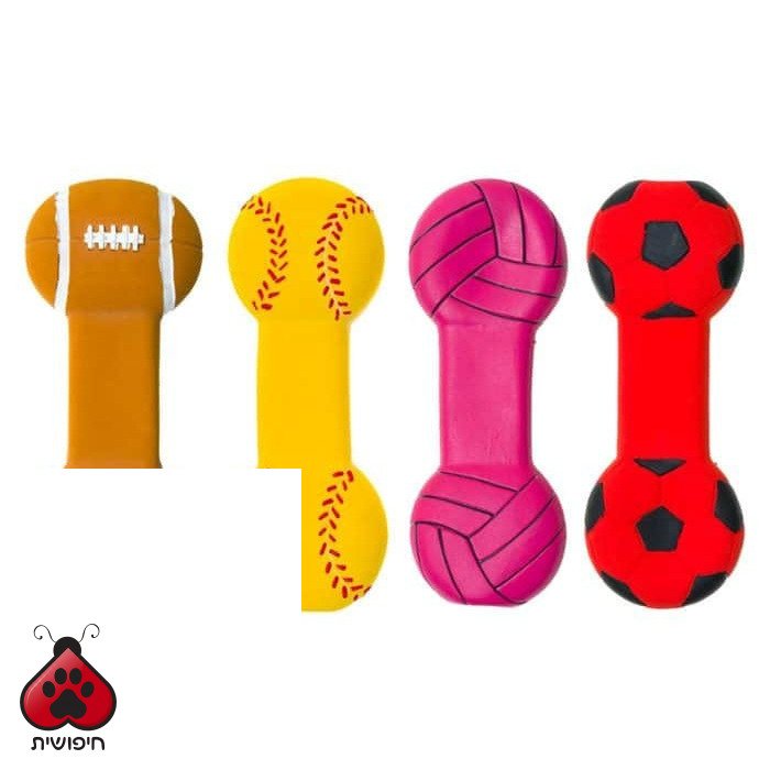 פטסלנד עצם ספורט לטקס – צעצועים ומשחקים לכלבים