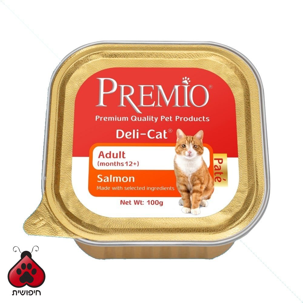 פרמיו מעדן פטה לחתול – סלמון 100 גרם Premio