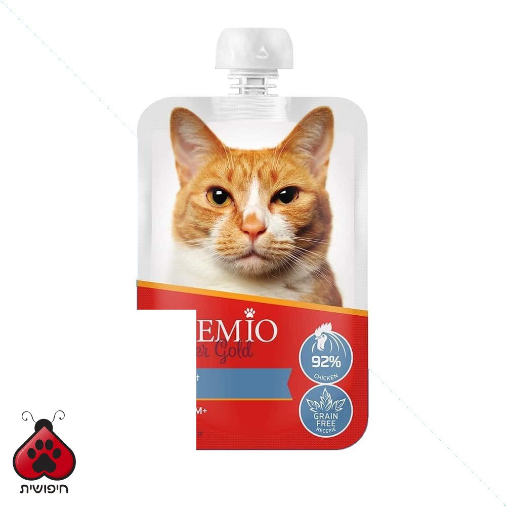 פרמיו מחית סופר גולד לחתול – עוף 90 גרם