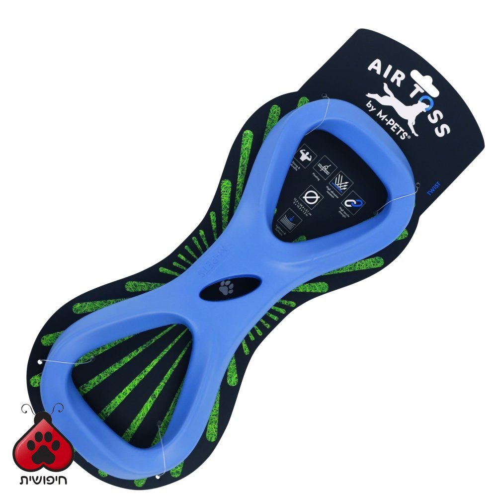 אייר תג משחק זריקה צף לכלב כחול