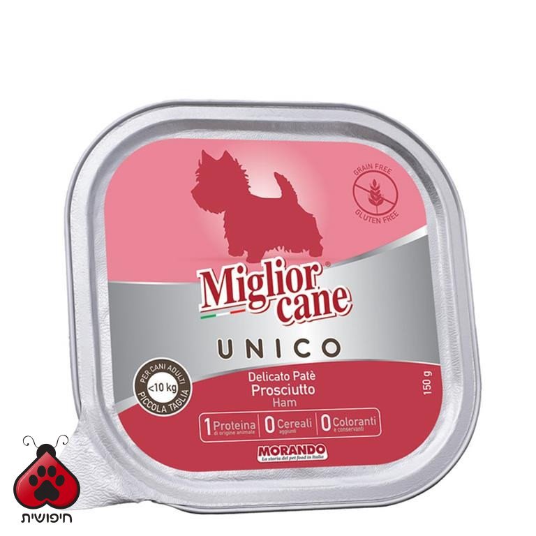 שימורים לכלב, Miglior Cane Unico פטה חזיר 150 גרם