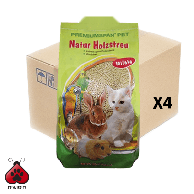 מצע שבבי עץ 10 ליטר – דיל 4 יח' (סך 40L)