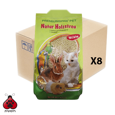 מצע שבבי עץ 10 ליטר – דיל 8 יח' (סך 80L)