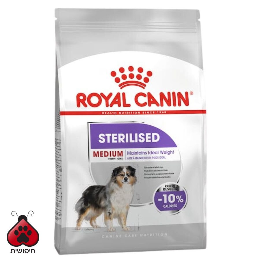 מזון לכלב מסורס מגזע בינוני – Royal Canin medium sterilised