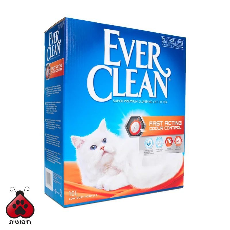 אבר קלין פאסט אקטינג 10 ליטר – Ever Clean Fast acting מבצע 4+1חינם