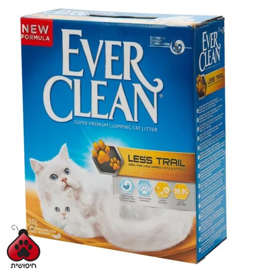 אבר קלין ללא עקבות 10 ליטר – Ever Clean Less Trail מבצע 4+1חינם
