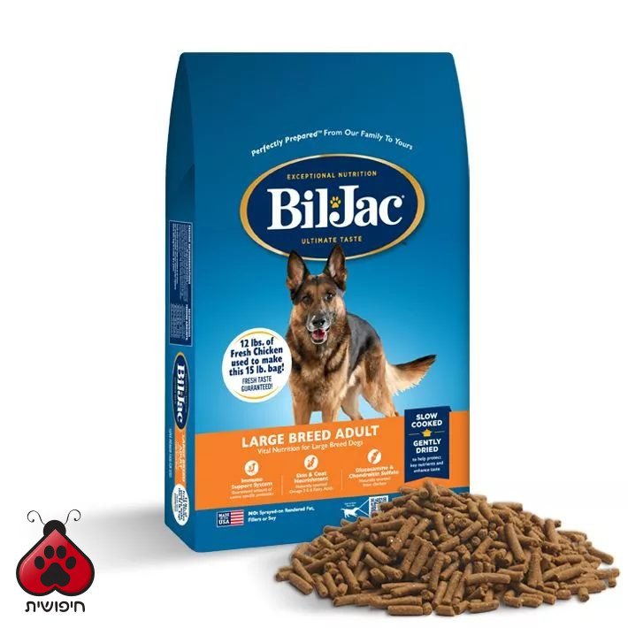 ביל ג'ק – בוגרים, 13.6 ק"ג · Bil-Jac Large Breed Adult