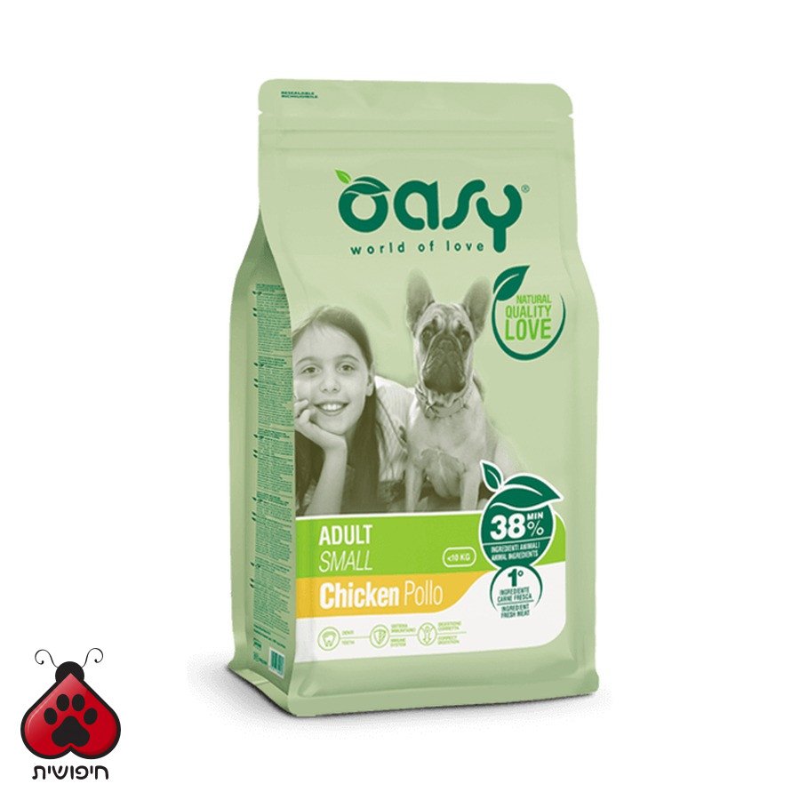 אואסי לבוגרים לגזע קטן עוף 3 ק"ג Adult Small Chicken
