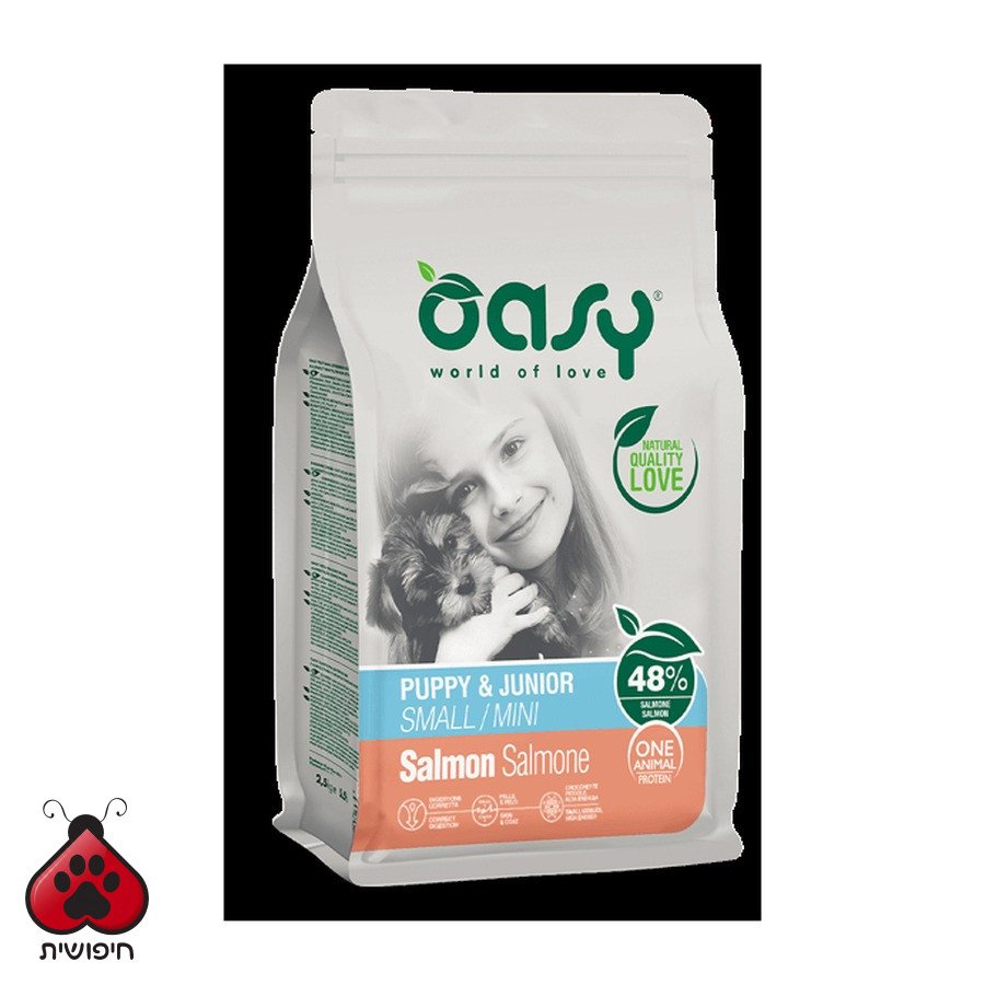 אואסי לגורים וצעירים לגזע קטן 2.5 ק"ג Puppy & Junior Small/Mini