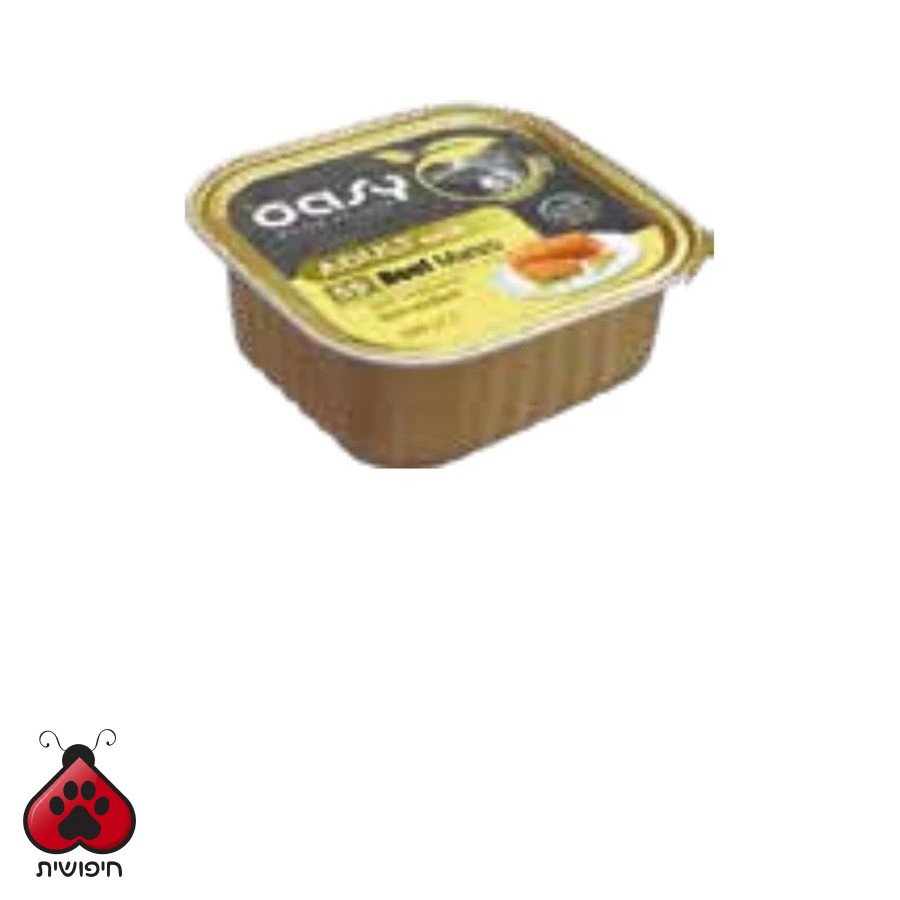 אואסי לבוגרים בקר עם ירקות 150 גרם Adult Beef with Vegetables