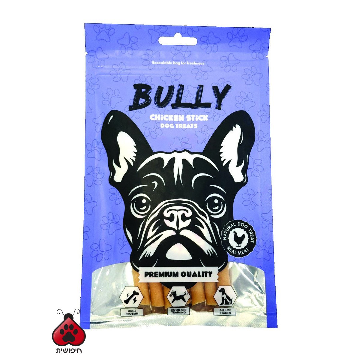 בולי חטיף לכלב מקלות עוף BULLY