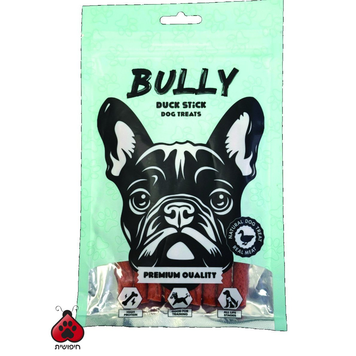 בולי חטיף לכלב מקלות ברווז BULLY