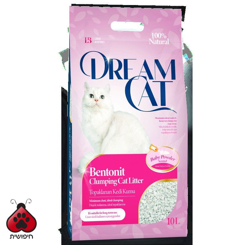 דרים קט חול מתגבש לחתולים טלק 10 ליטר DREAM CAT