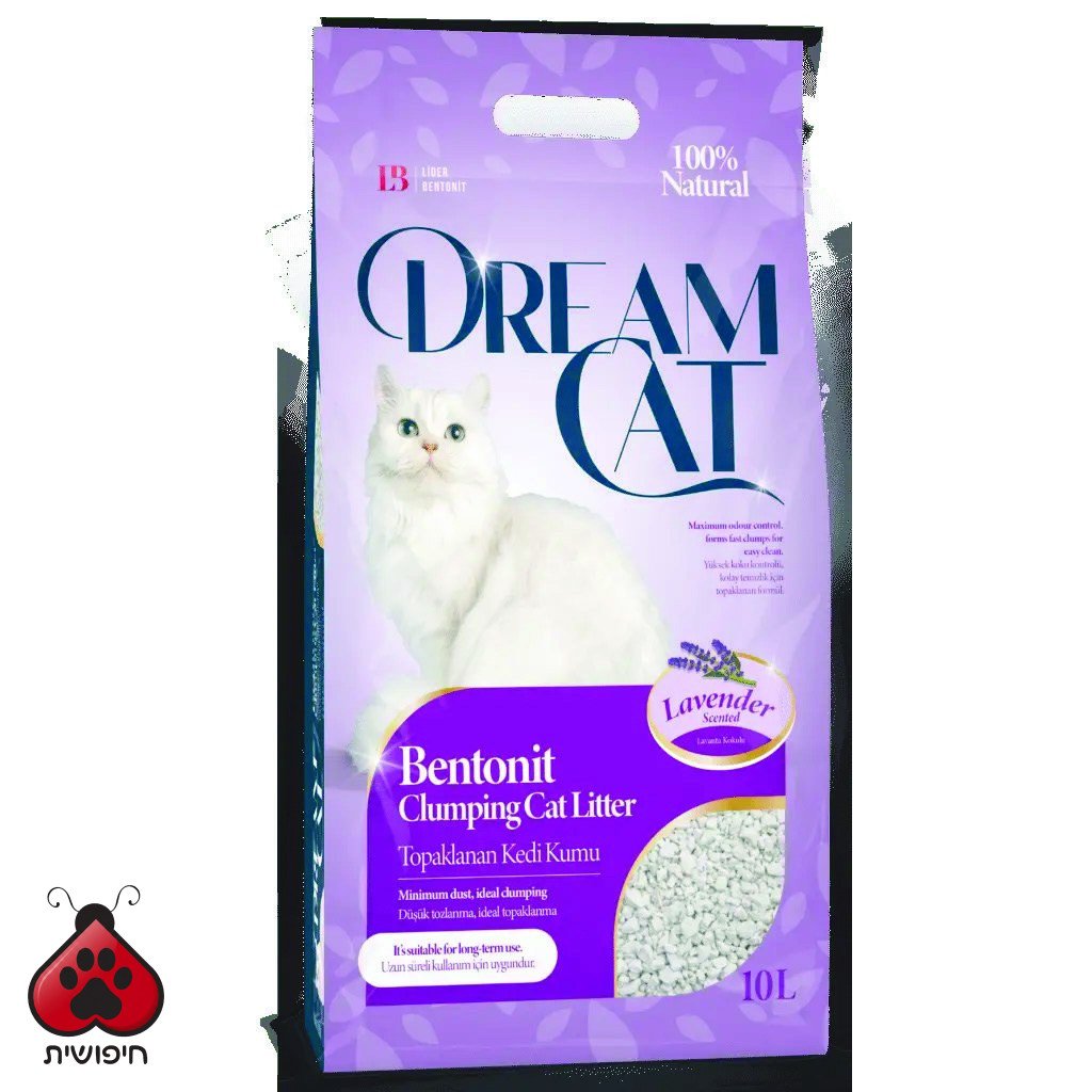 דרים קט חול מתגבש לחתולים לוונדר 10 ליטר DREAM CAT