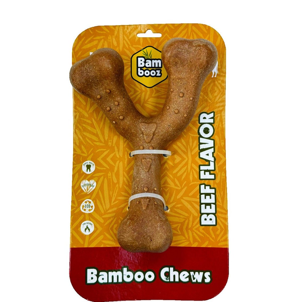 במבוז צעצוע לעיסה עצם Y בטעם בקר 20 ס"מ BAMBOOZ