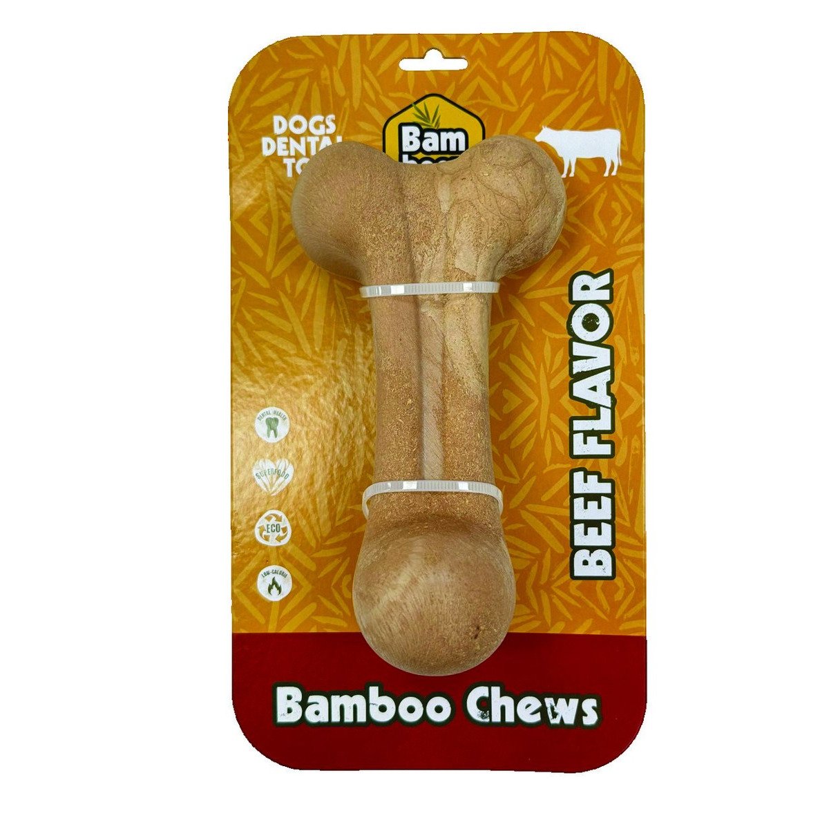 במבוז צעצוע לעיסה עצם הפוכה בקר 20 ס"מ BAMBOOZ