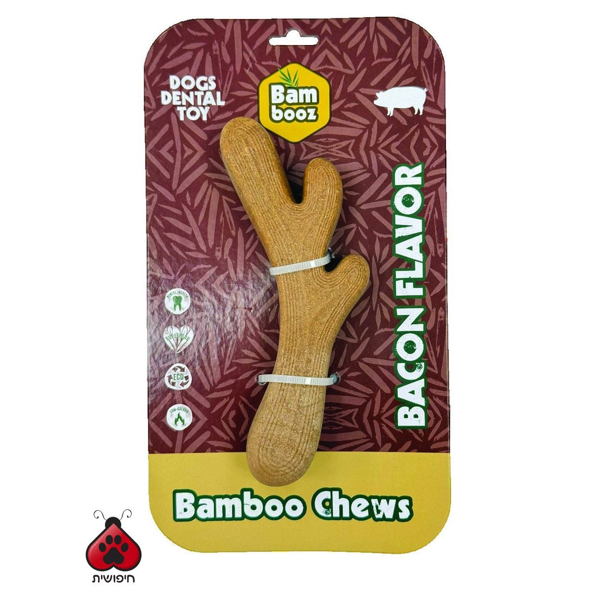 במבוז צעצוע לעיסה קרן אייל בייקון 18 ס"מ BAMBOOZ