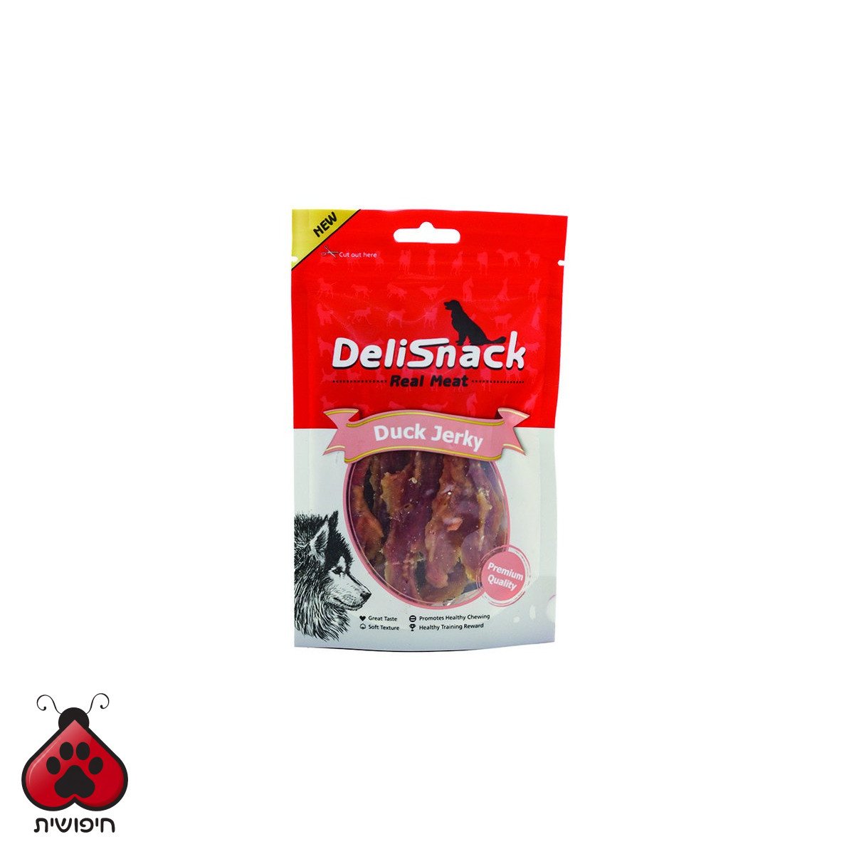 דליסנק ברווז מיובש 80 גרם DELISNACK
