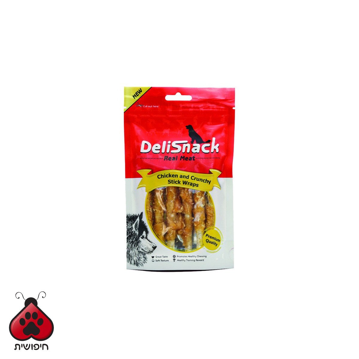 דליסנק מקלות בציפוי עוף 80 גרם DELISNACK