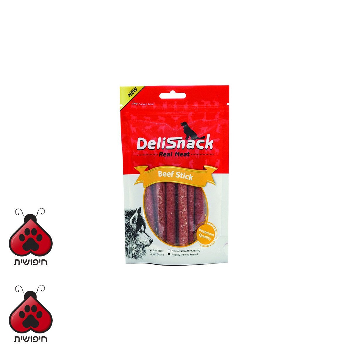 דליסנק מקלות בקר 80 גרם DELISNACK