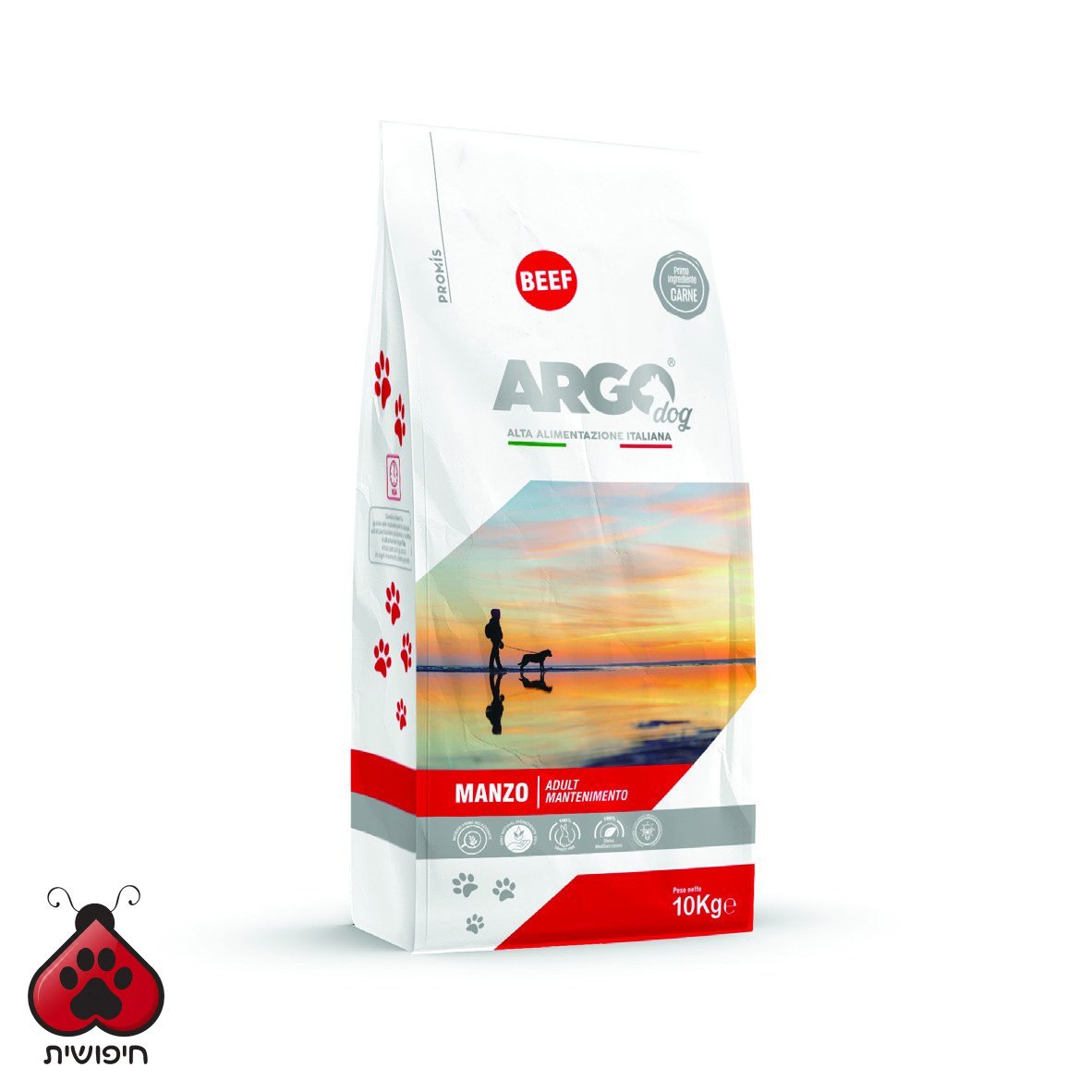 ארגו מזון לכלבים בוגרים עוף 10 ק"ג ARGO