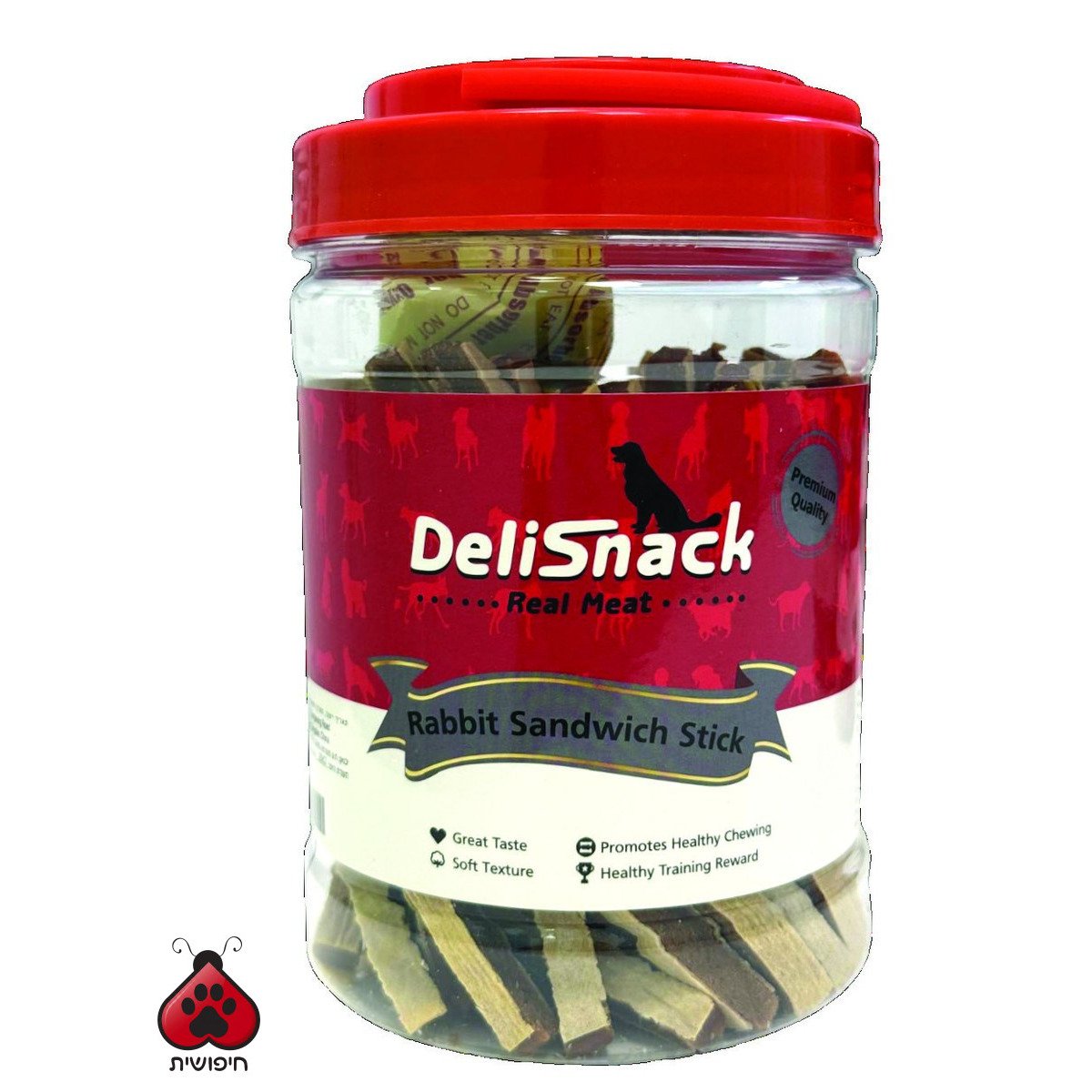 דליסנק חטיף בצנצנת סנדוויץ ארנב 400 גרם DELISNACK