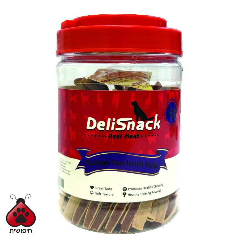 דליסנק חטיף בצנצנת סנדוויץ עוף 400 גרם DELISNACK